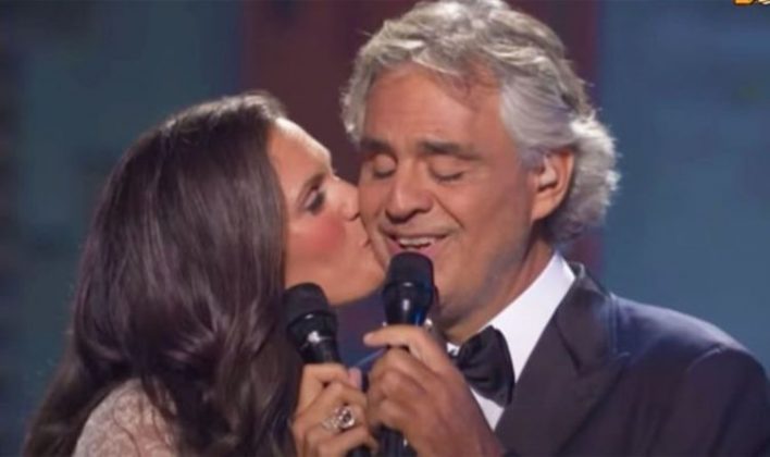 Andrea Bocelli And Wife Veronica Sing Romantic Duet, Dance And Kiss In 